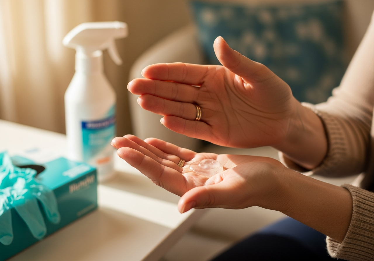 Pflegealltag — Händedesinfektion